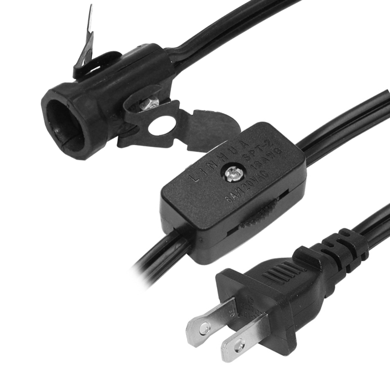 E14 Holder Himalayan Salt Lamp Power Cord with 1.2M Cable Length and 303 On/Off Switc