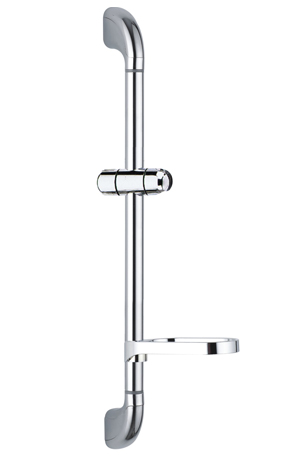 stainless wall mount shower sliding bar set rainshower pipe chromed soap dish