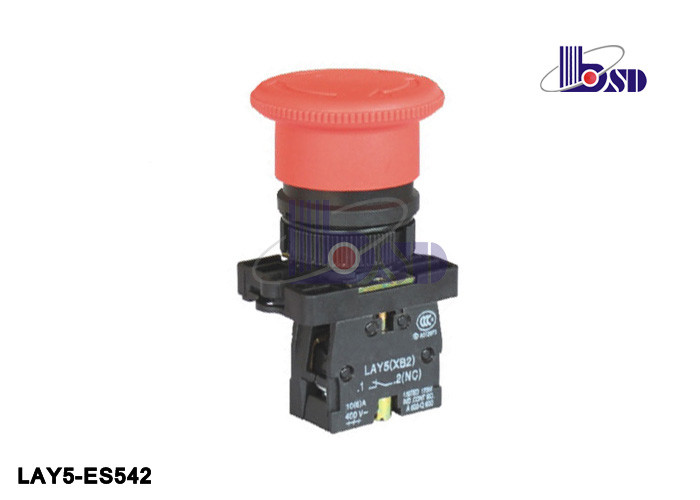 Mushroom Head Emergency Stop Push Button Panel Mount GB/T14048 1 Standard
