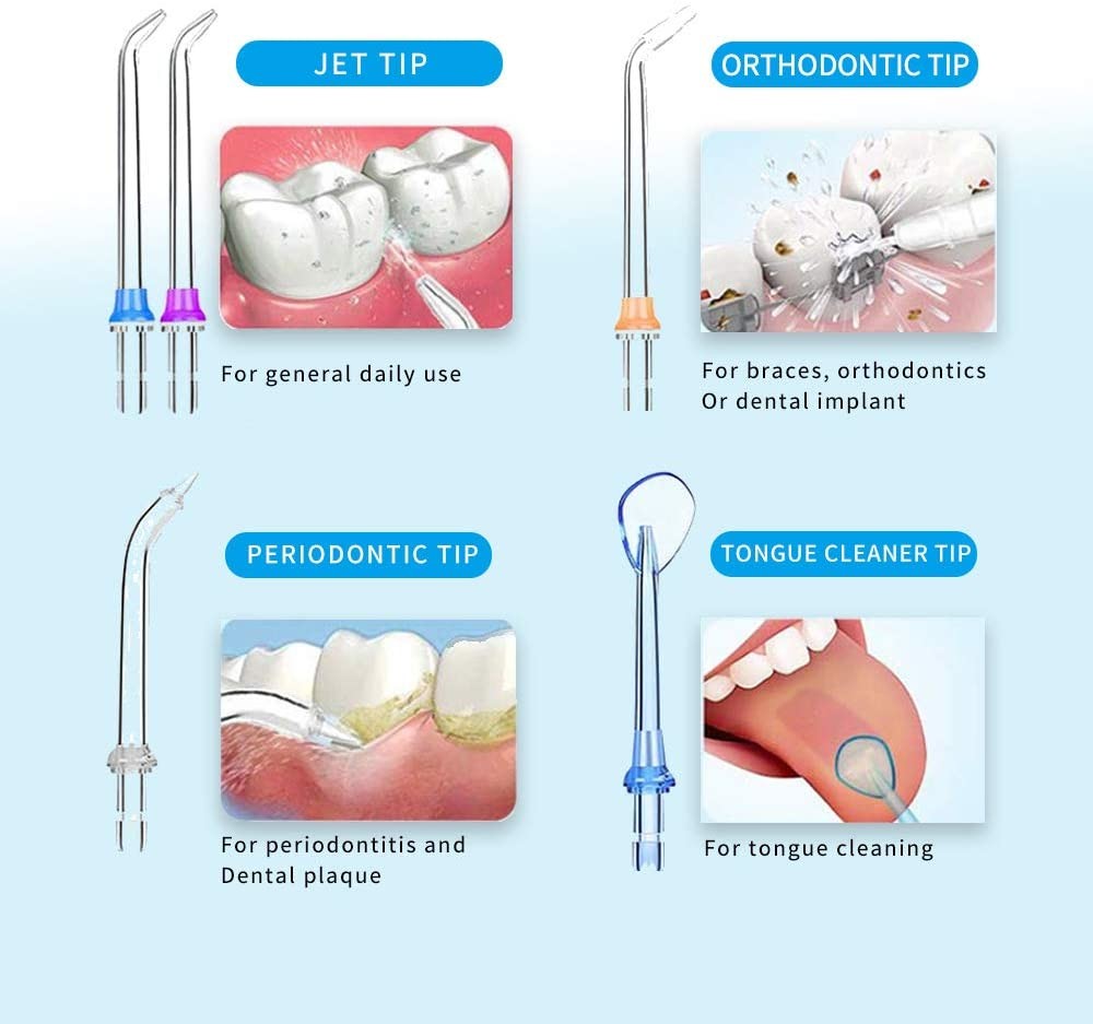 OEM / ODM 5 Adjustable Modes Water Jet Flosser For Personal Teeth Cleaning