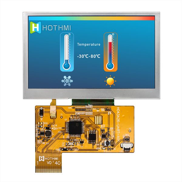 4.3 Inch Smart Serial 800x480 UART TFT Display Screen Sunlight Readable