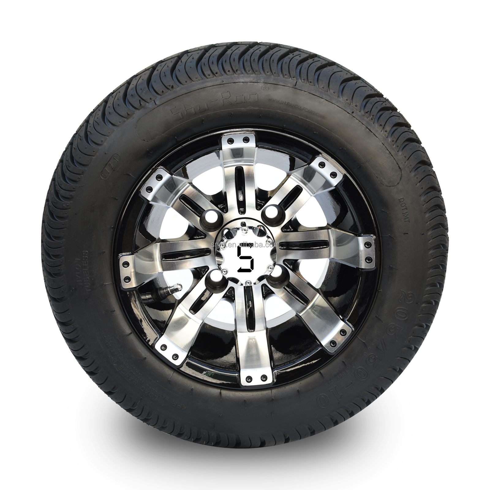 10" Tempest Low Profile Tire and Wheel Combo For Golf Cart