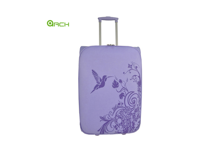 600D Polyester Travel Trolley Lightweight Luggage Bag with Skate Wheels and Padded Handles