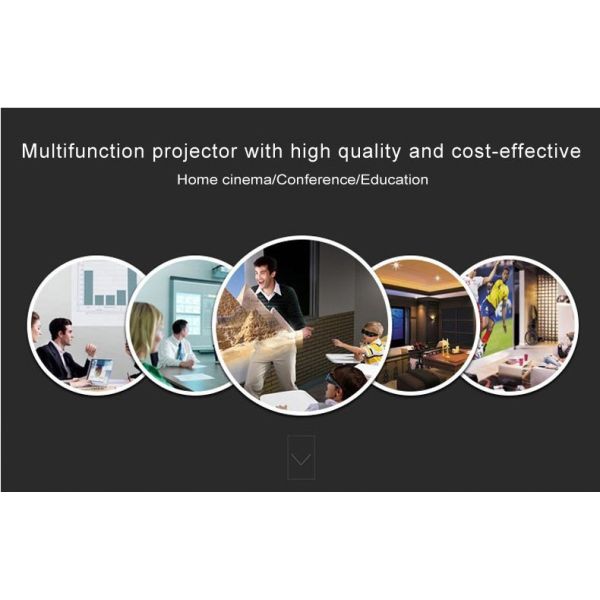 DLP LED Portable WiFI Projector , 3D Android Smart LED Video Projector For Office / School