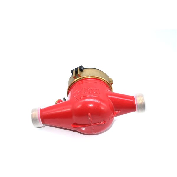 Multi Jet Brass Residential Water Meter , Dry Type Cold / Hot Water Meter