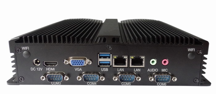 Embedded Fanless Box PC Industrial Computer Generations I3 I5 I7 U Series CPU 2LAN 6COM 6USB
