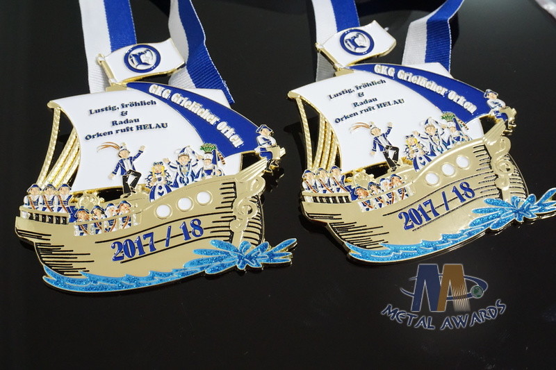 Carnival Orden Medaille Soft Enamel Medals 3D Effect Many Stones On Medallion