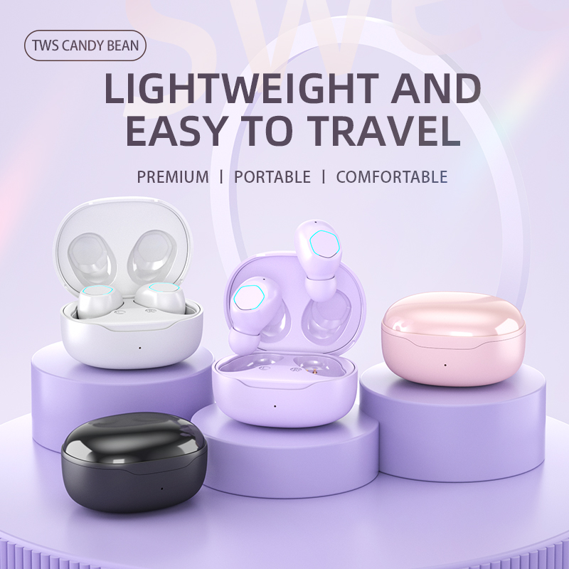 Mini Stereo True Wireless Earphones for Gaming and Phone Calls Working Time 4-6 Hours Chipset AB