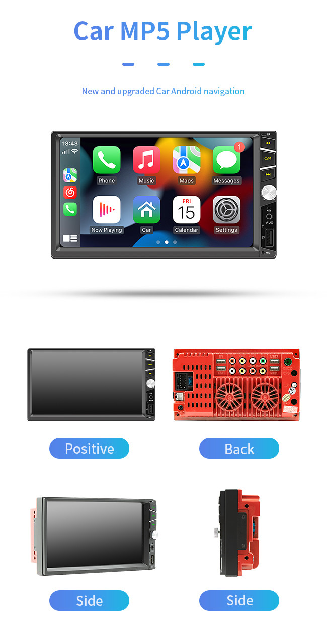 7 Inch Car Mount Tablet FS07W Private Version MP5 Wireless Carplay