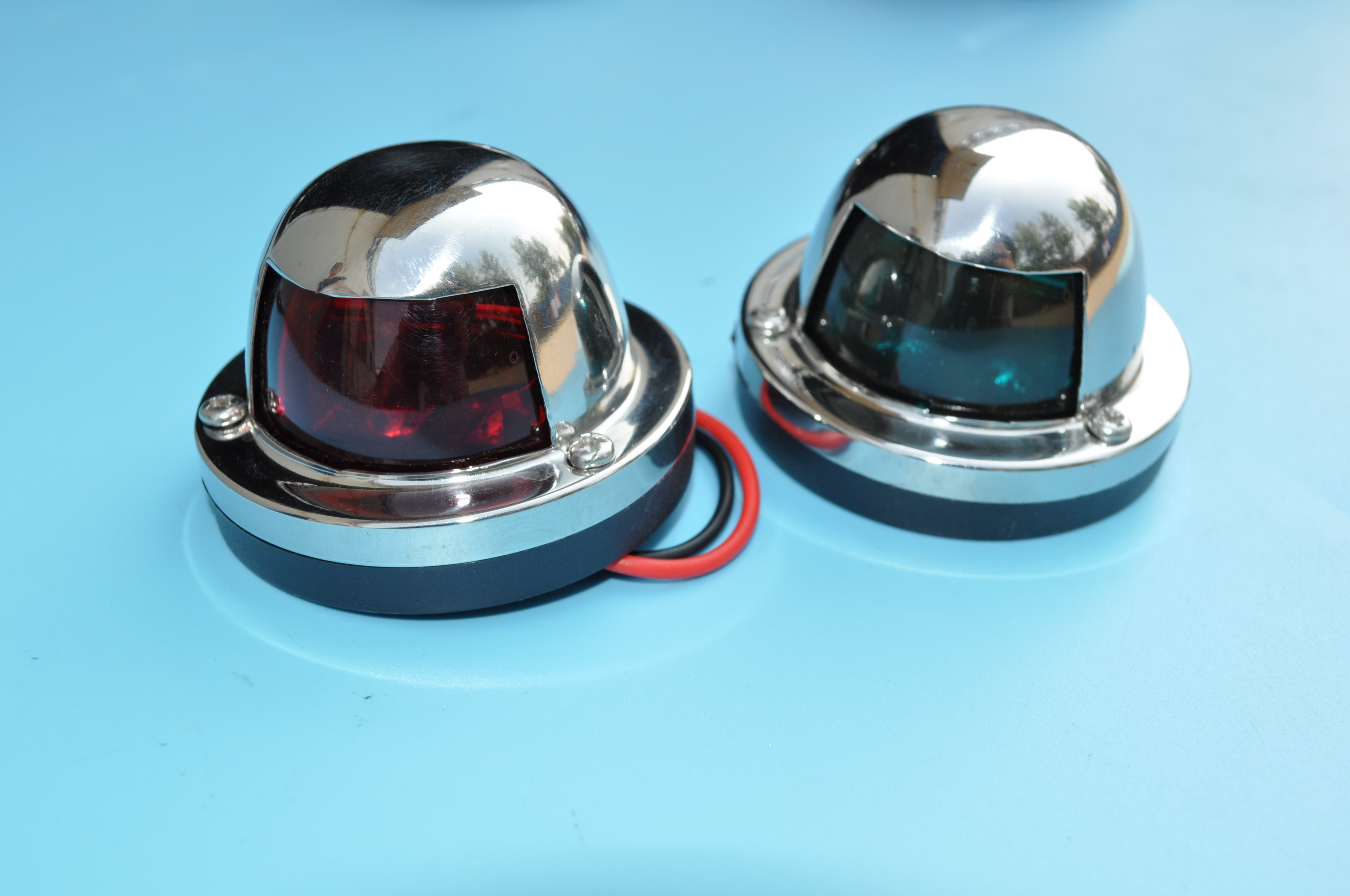 Marine Boat Yacht Light Stainless Steel LED Bow Navigation Lights One Pair