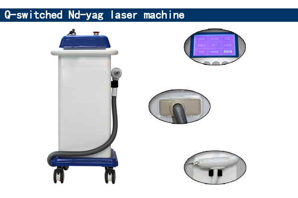 Professional q switched nd yag laser tattoo removal machine with CE approved 1064nm/532nm
