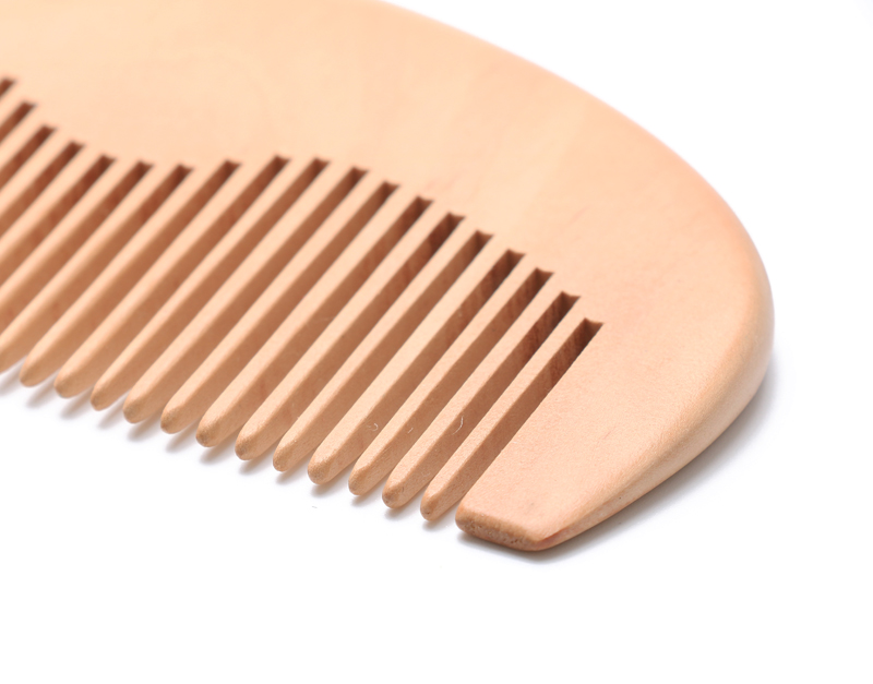 Double Sides Mens Wooden Beard Comb Wooden Mustache Comb Custom Logo