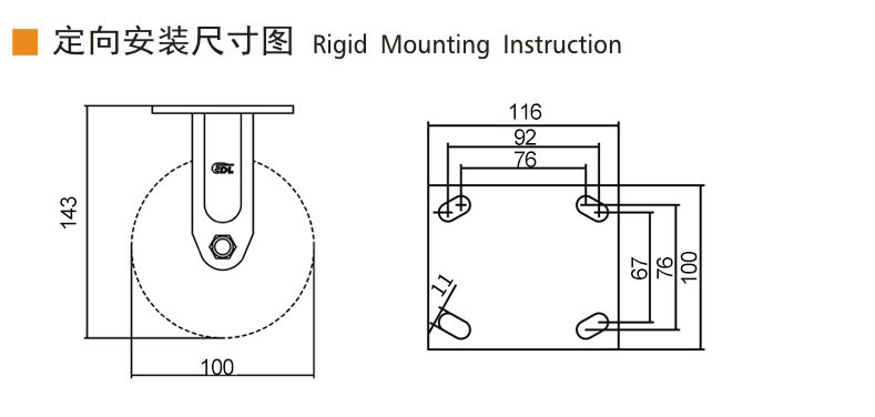100mm 4 Heavy Duty Casters 350kg Load Aluminium Caster Wheels