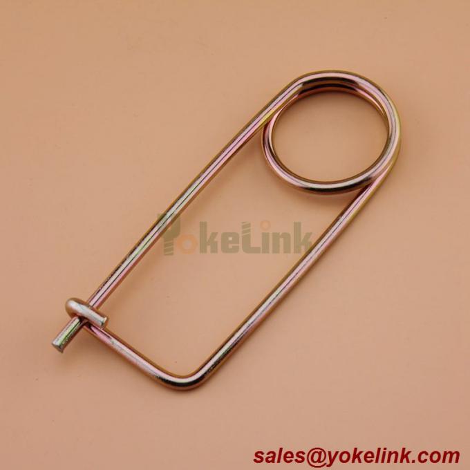 Spring Wire Coiled Tension Safety Pin, Diaper Pin Zinc Finish Safety Pin Wire