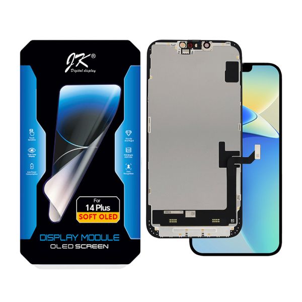 Factory Price JK Soft OLED LCD Screen Replacement with Touch Screen Digitizer for iPhone 14 Plus RoHS and CE Certified