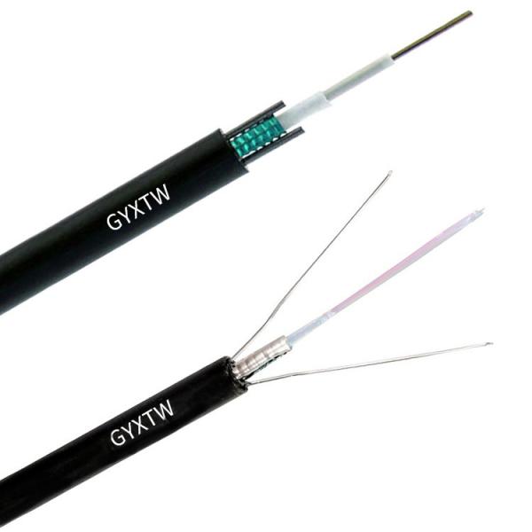 PE Jacket GYXTW Outdoor Fiber Optic Cable Single Mode Central Loose Tube Armored