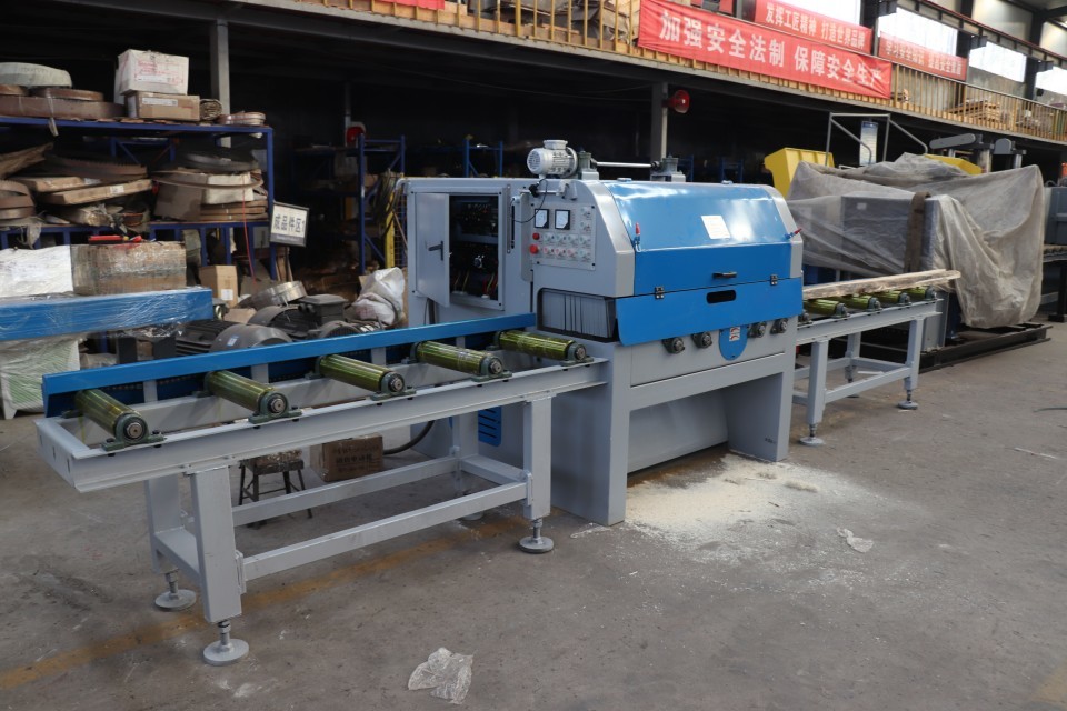 Log Multiple Blades Circular Sawmill Machine Portable Wood Multi Rip Saw Mill
