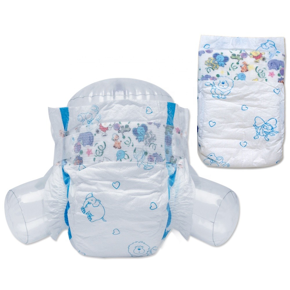 FDA Nonwoven Leak Protection Diapers Color Printed For Infant Baby