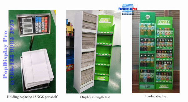 Yonghui Store Haday Store Cardboard Pallet Display 500KGS For Oyster Sauce