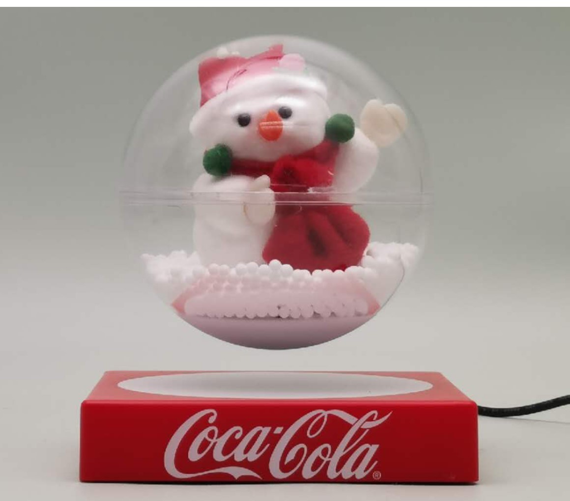 hotsale magnetic levitation bottom ornament toys bear display ,levitating transparent ball stand