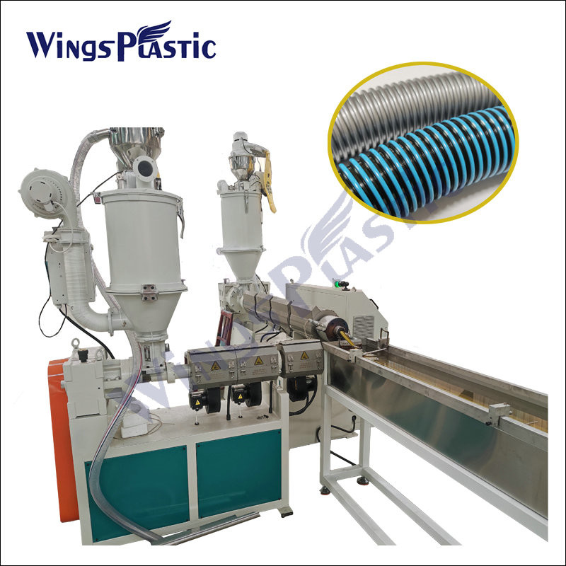 EVA LLDPE Vacuum Cleaner Swimming Pool Soft Flexible Hose Extruder Making Machine Production Machinery