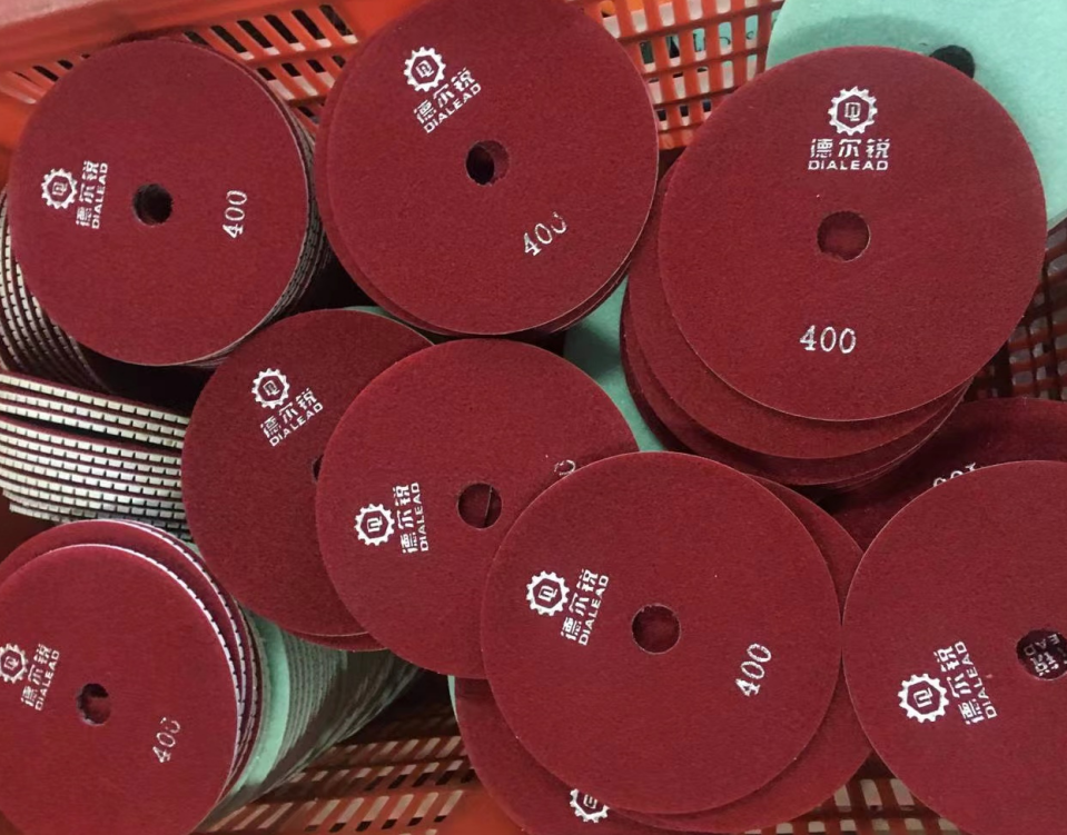 Marble Granite Diamond Resin Wet Polishing Pad For Air Grinder Stone Polisher
