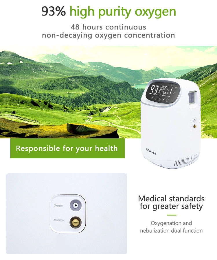White 5ltr Medical Oxygen Concentrator Remote Control Touch Screen