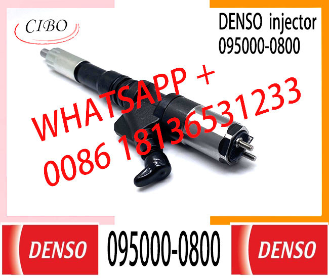 Injector nozzle 095000-0800 6156-11-3100 for Komatsu Excavator SA60125E-3, PC450LC-7 Common rail Injector 6156113100