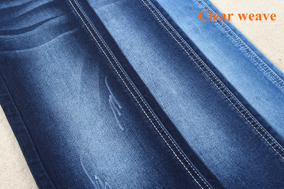 9oz 63 Cotton 36 Polyester 1 Spandex right hand Denim Twill Weave Fabric