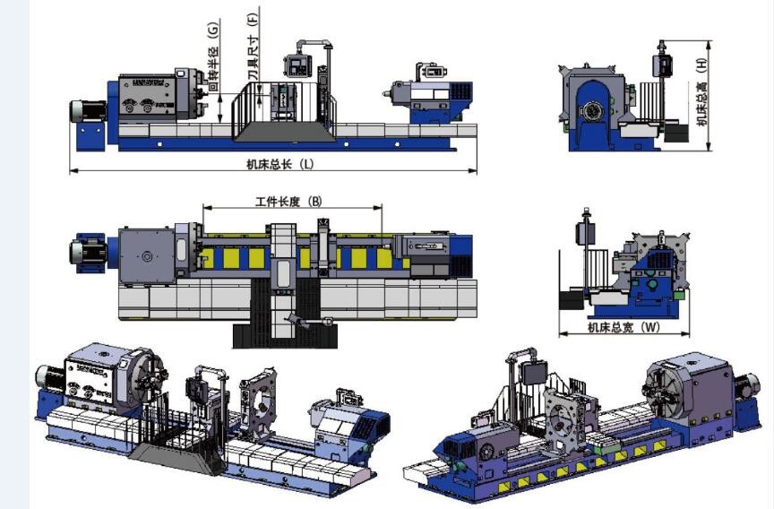 40T Tapping Threading Shaft Horizontal Lathe Machine