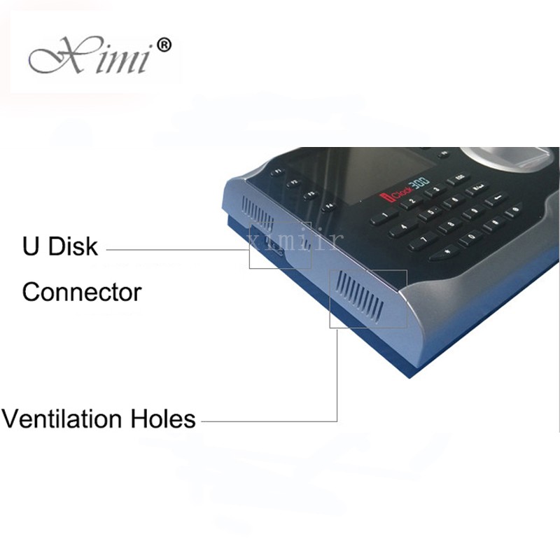 6 Function Keypad ZK Iclock300 Fingerprint Time And Attendance System SilkID Fingerprint Time Clock With 13.56MHZ Card