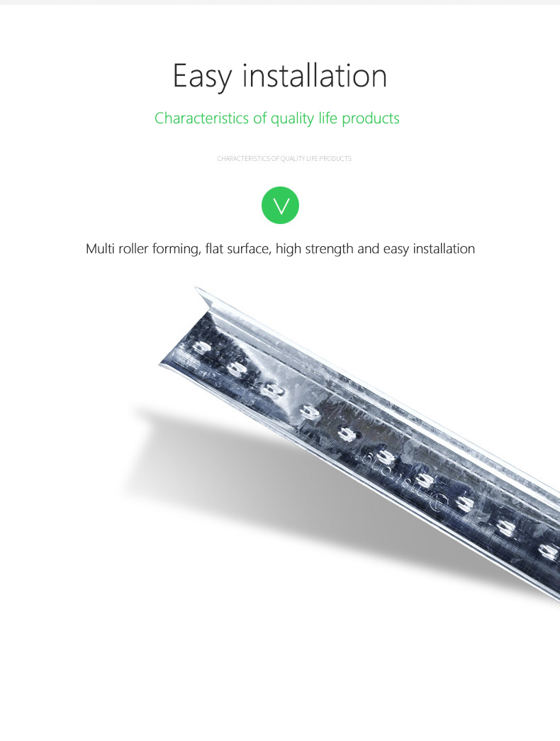 T-Shaped Steel Material Baking Paint Keel Suspended Ceiling In Traditional Design Style