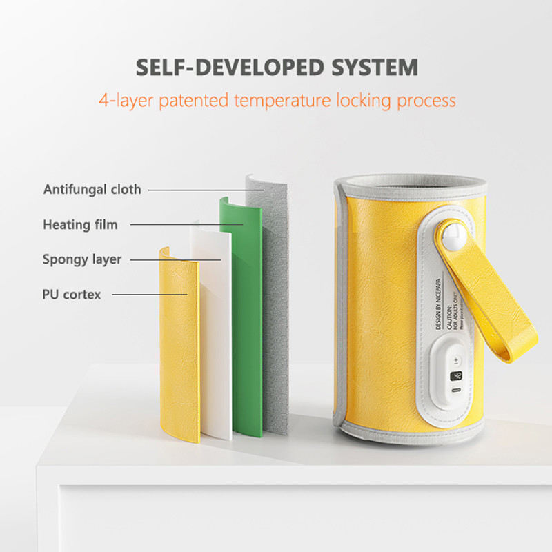 Smart Portable Baby Bottle Warmer 10W USB Milk Heater Thermostat 42 Degree