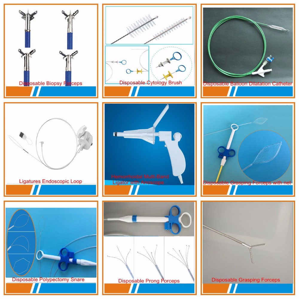 Flexible endoscopic Foreign Body Grasping Forceps with alligator jaw for gastroenterological endoscope