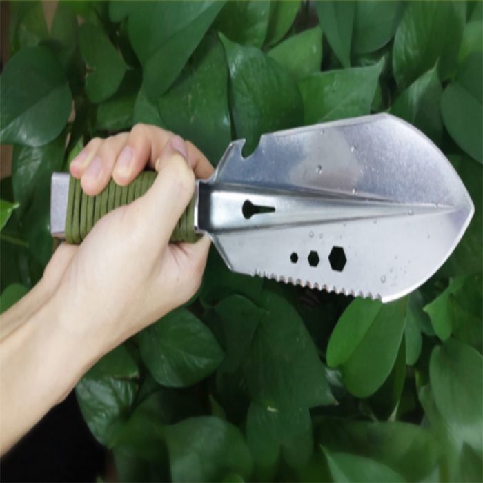 Straight Handle Self-Defense 8in Hand Tools Head Square Lightweight Garden Spade