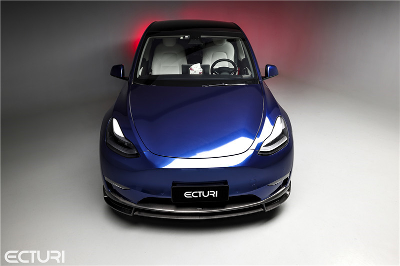 Auto Parts Carbon Fiber Body Kit for Tesla MODEL Y MODEL Y Upgraded Ecturi Style Front Shovel Diffuser Spoiler Body Kit