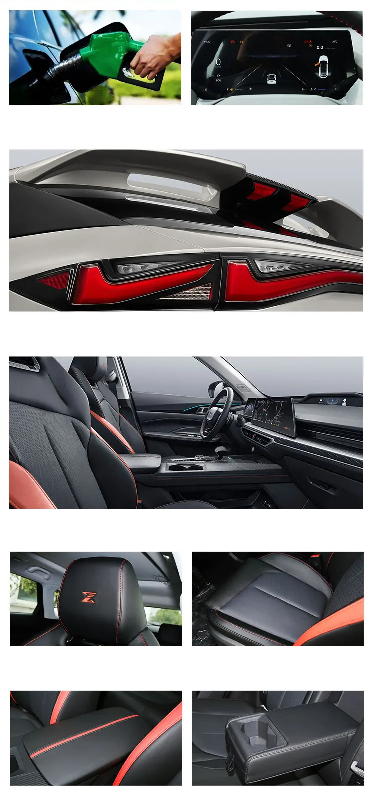 -Made Changan oushang Z6 5-door 5-seat SUV Wheelbase 1500-2000mm Euro VI Gasoline Car