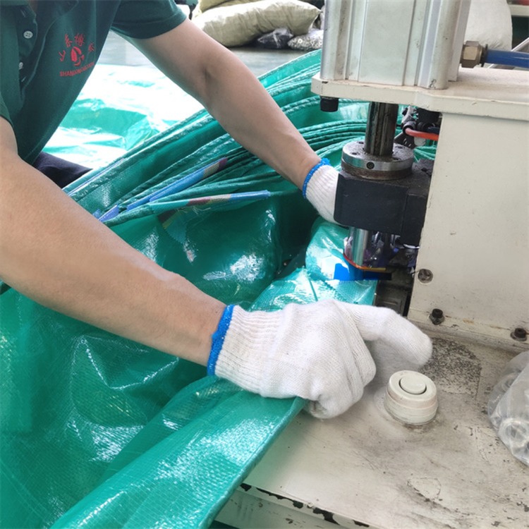 Market HDPE Tarpaulin Customized with Eyelets and Logo Printing