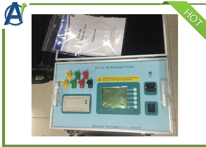 20A Transformer Test Equipment , Three Phase DC Winding Resistance Tester