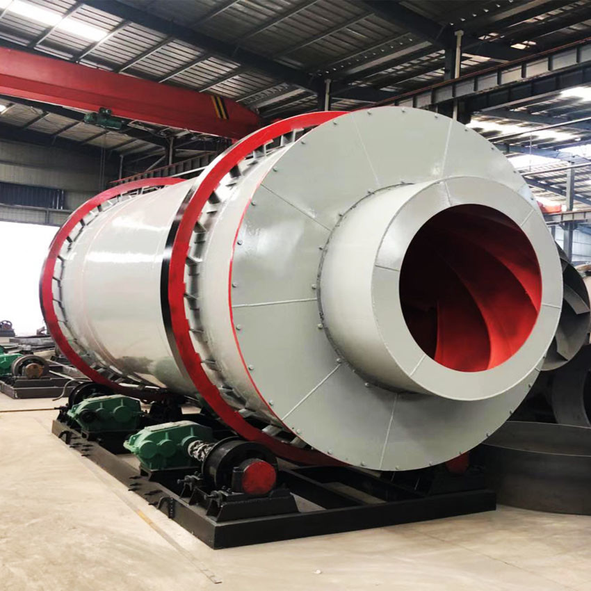 Coconut Peat Roller Drying Machine Silica Sand Dryer Three Cylinder