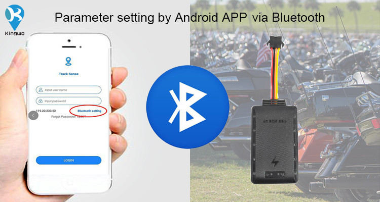 Kingwo 2G MT100 smart GPS Tracker Real time Motorcycle vehicle tracking system