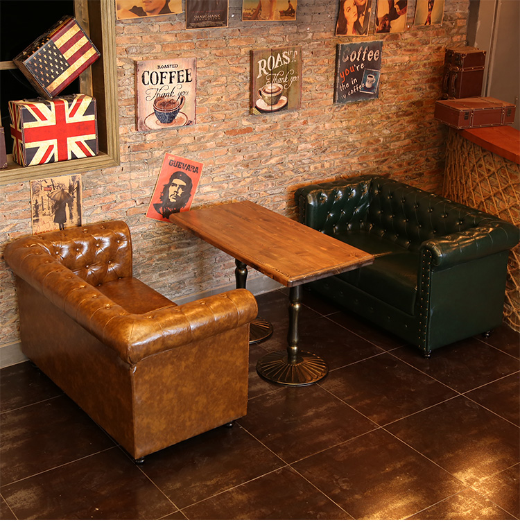 Antique Pub Vintage Booth Seating For Home Dining Restaurant Sofa Furniture Sofa