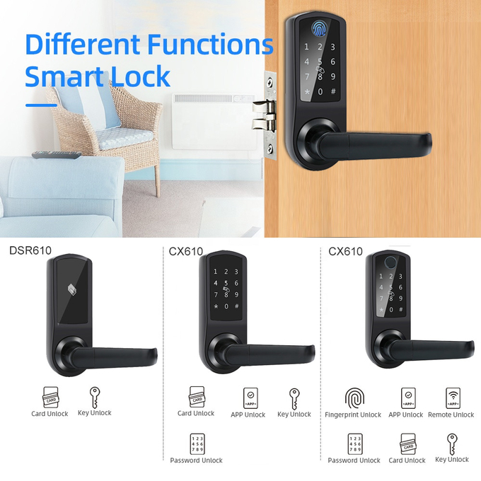 Anti Theft Smart Fingerprint Door Lock With CE FCC Certification