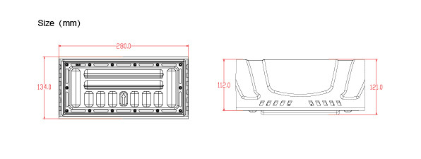 Warehouses 150lm/W 150W IK10 Outdoor Led Wall Light