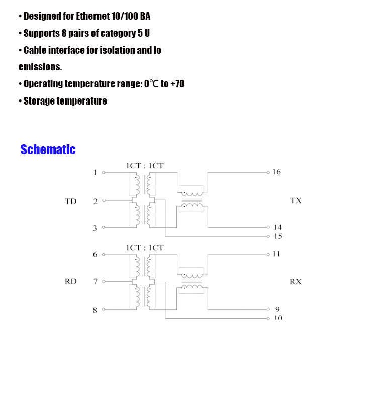 Ethernet Magnetic Smd Toroidal Lan Electric Trafo Transformers Integrated