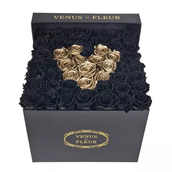 Round design luxury cardboard paper flower hat gift box for roses packaging with custom logo
