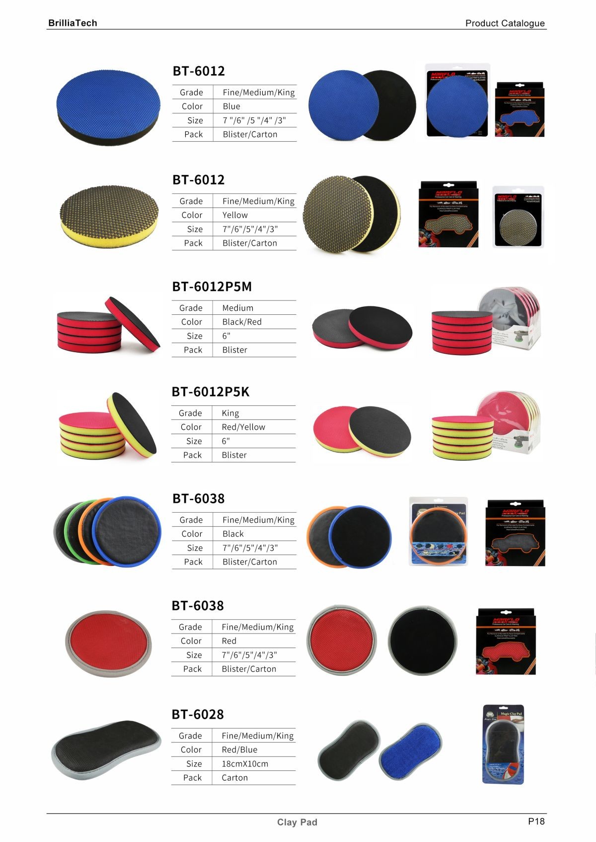 Pink Red Clay Pad For Polisher Clay Buffing Pad For Car Washing