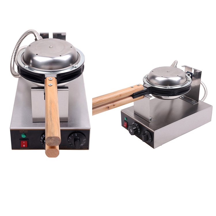 220V Commercial Electric Bubble Waffle Maker for Hong Kong Style Belgian Egg Waffles