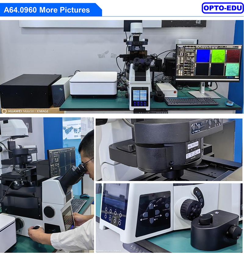 Opto Edu A64.0960 Laser Confocal Scanning Microscope Full Auto Motorized