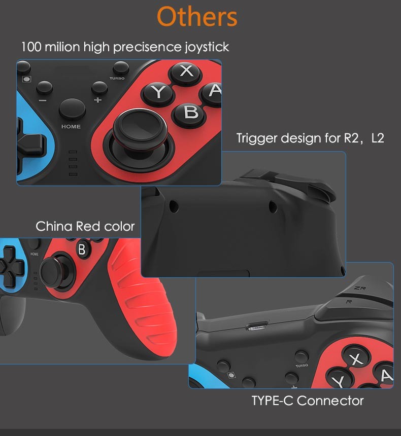 Onikuma 7032 1.5h Wireless Controller Joystick With Nonslip Grip